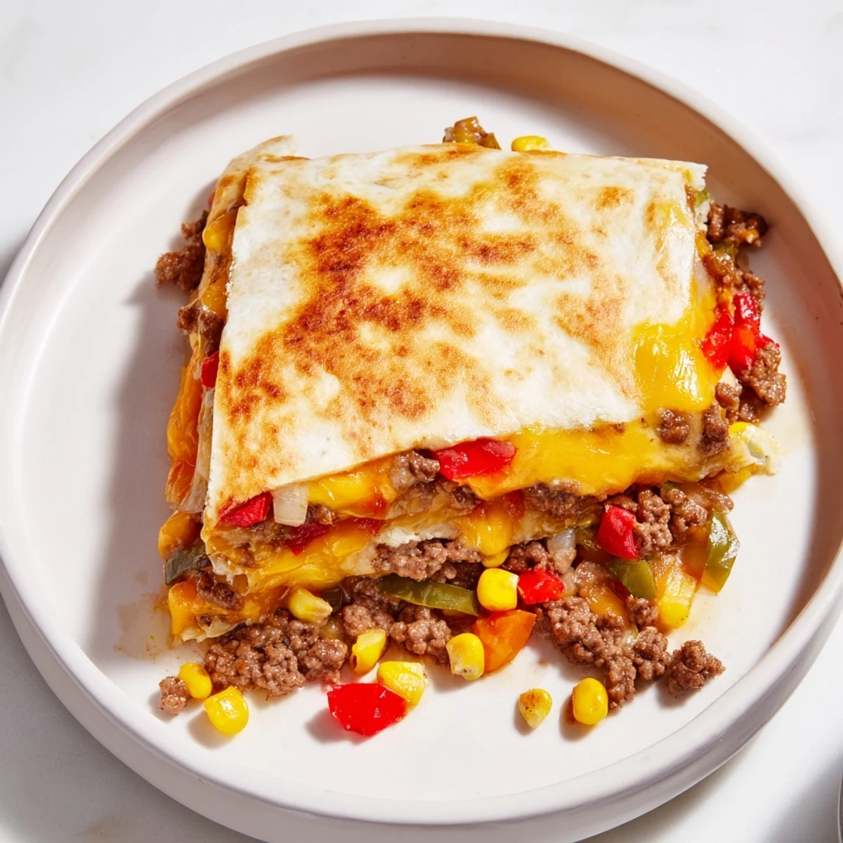 Sheet pan quesadillas, golden brown and cheesy, are ready to slice and serve for dinner tonight.