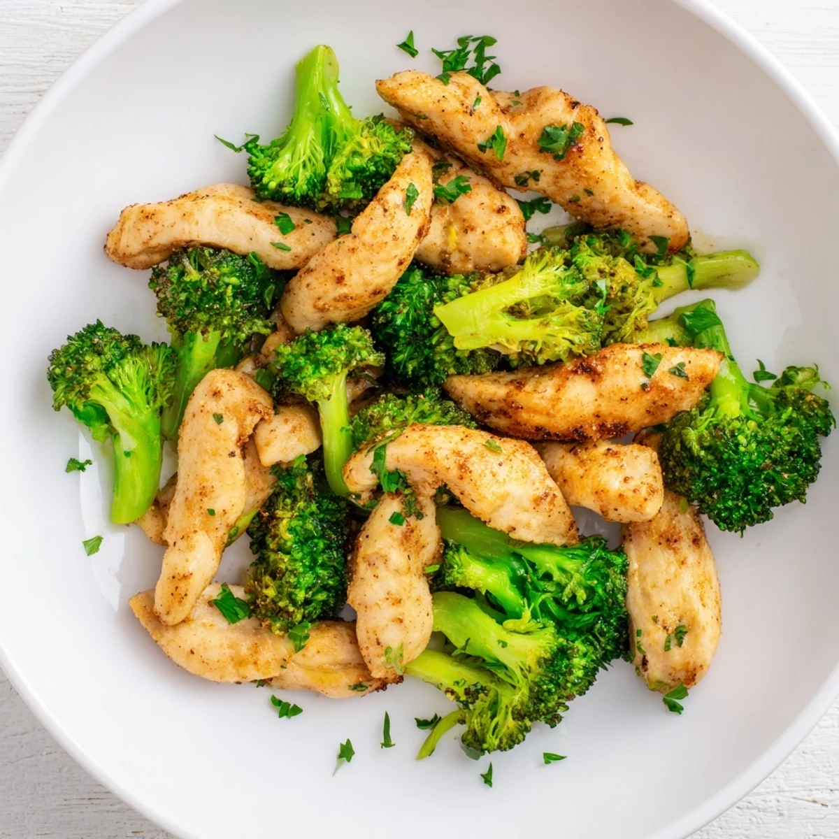 Enjoy a healthy meal: juicy Microwave-Steamed Chicken and Broccoli with simple seasoning, perfect for a quick lunch.