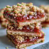 Golden-baked Guava Jam Bars with a crumbly streusel topping are served warm from the oven.