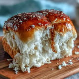 Soft and pillowy Japanese milk bread, made using the Tangzhong method for ultimate freshness.  