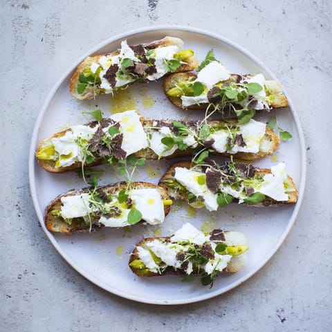 White Asparagus Cheese Truffle