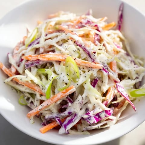 Quick Coleslaw Salad Creamy