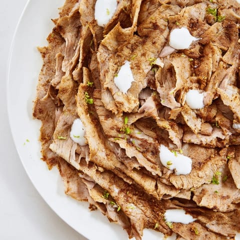 Turkish döner spiced meat