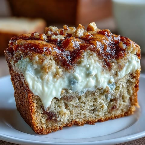 Cream Cheese Cinnamon Swirl Banana Bread