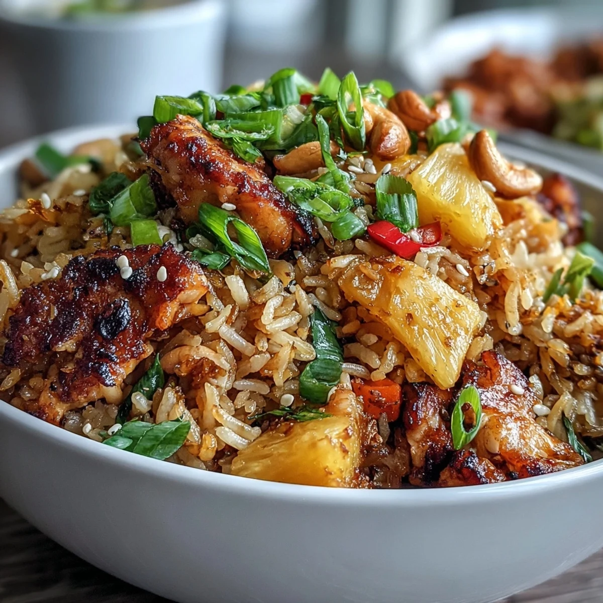 Pineapple Chicken Fried Rice