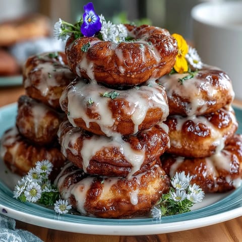 Baby in Bloom Mini Donut Tower with Flowers, a whimsical donut centerpiece perfect for baby showers and spring celebrations.