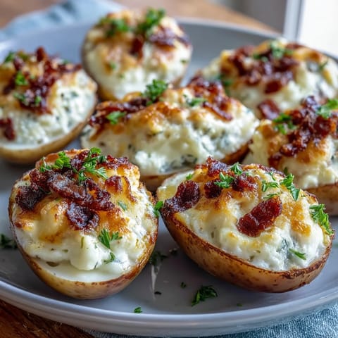 Deviled egg chicks decorated like baby birds, featuring carrot beaks and black olive eyes.