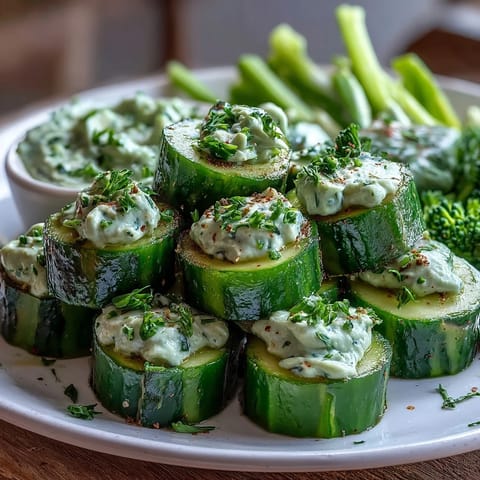 Vibrant Green Snacks Board with Cucumber, Snap Peas, and Avocado Ranch: Crisp vegetables paired with a smooth, herby avocado dip for a refreshing, nutrient-packed appetizer.