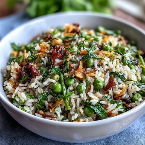 Spring Pea Mint Pilaf