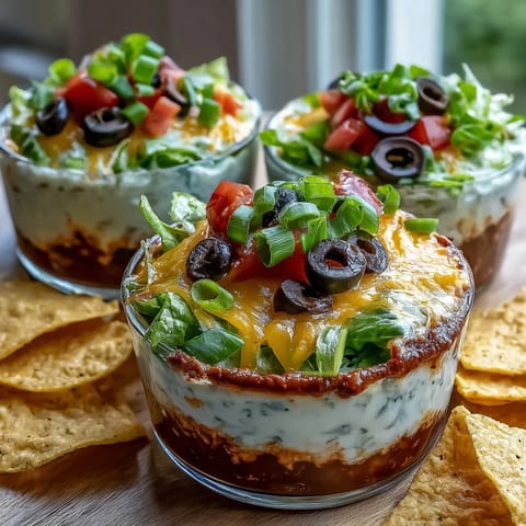 Easy Taco Dip Cups