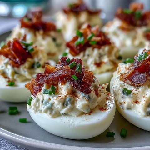 Bacon Ranch Deviled Eggs