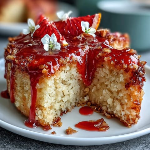 Blood Orange Polenta Cake