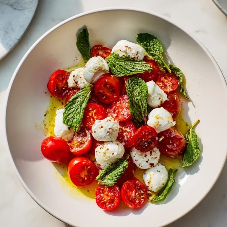 Easy-to-make Fresh Caprese Salad Skewers on a platter, featuring the refreshing flavors of tomato, basil, and mozzarella.