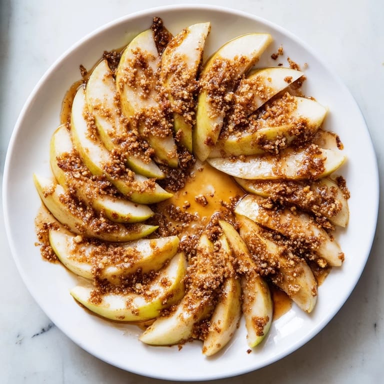Enjoy the sweet aroma: baked Baked Apple Slices, perfectly tender, sprinkled warmly with cinnamon and nutmeg flavors.