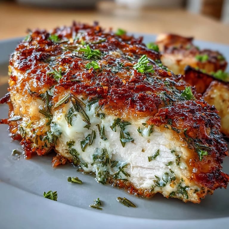 Fragrant rosemary, thyme, and parsley coat juicy chicken, paired with caramelized root vegetables on a single sheet pan.
