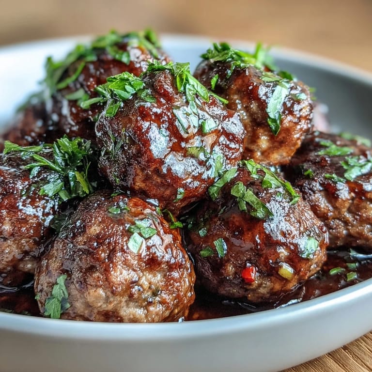 Savory frozen meatballs slow-cooked with au jus and ranch seasonings, pepperoncini peppers, and butter for bold flavor.  