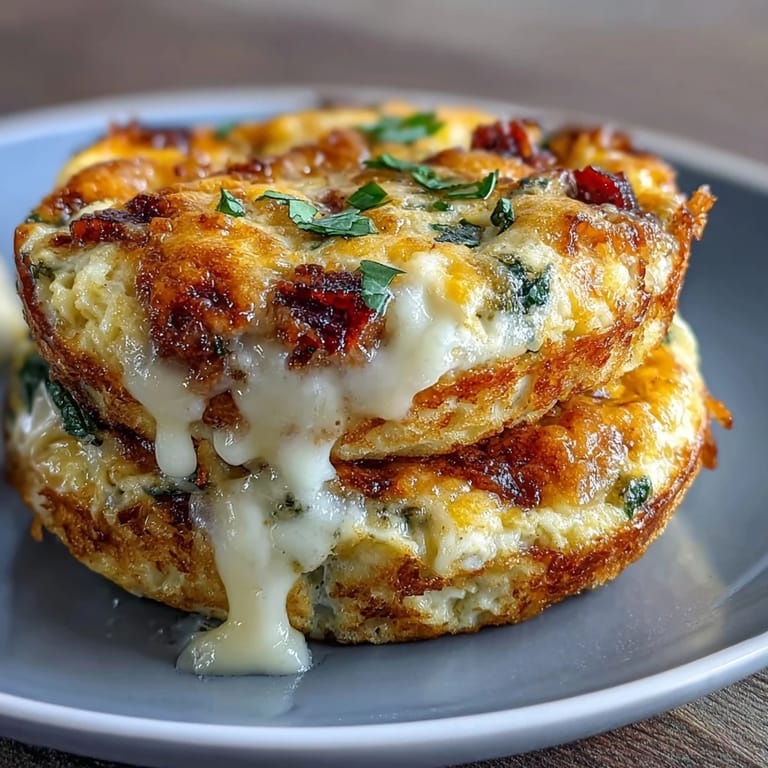 Protein-packed mini frittatas featuring ham, fresh veggies, and cheese baked in muffin tins for easy grab-and-go breakfasts.