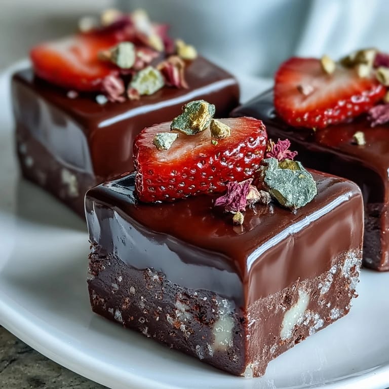 Layers of swirled dark and white chocolate meet juicy strawberries and crunchy pistachios in this viral Dubai-inspired treat.