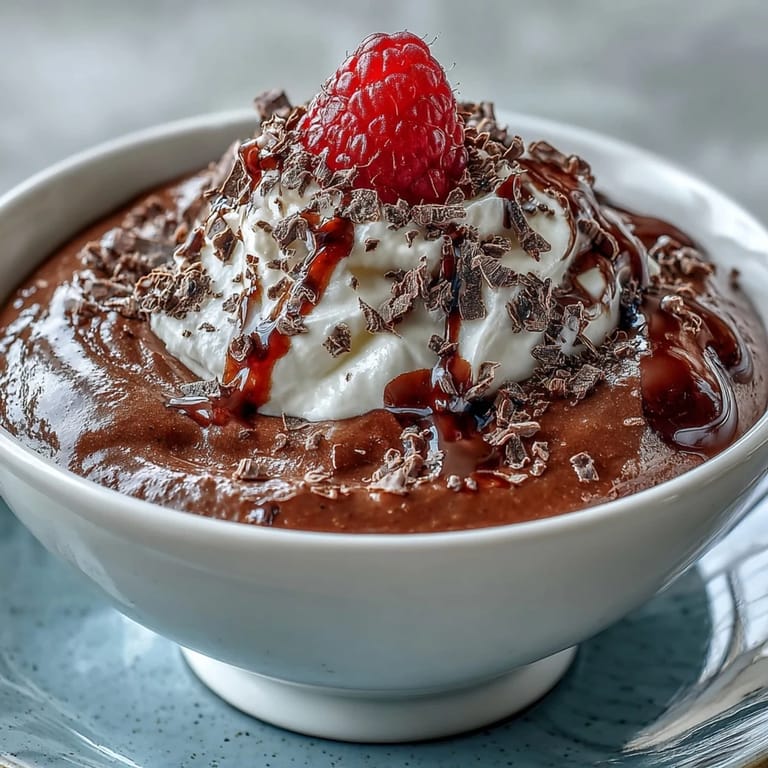 Enjoy this smooth chocolate mousse made with healthy cottage cheese, a perfect treat.