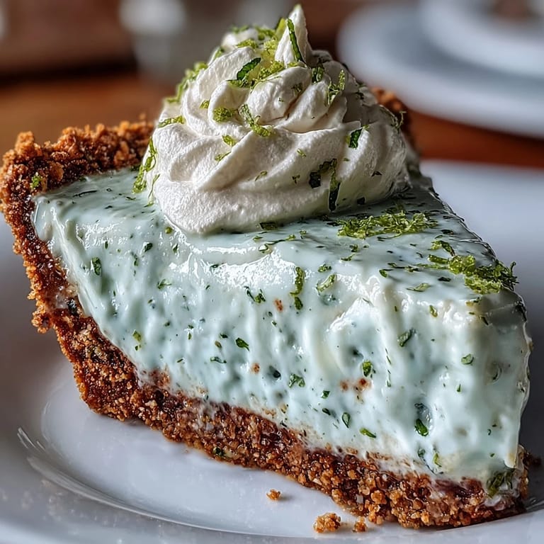 Decadent No- Bake Key Lime Pie, smooth filling and crispy crust delight.